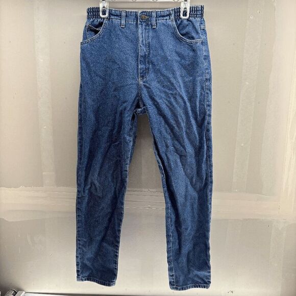Lee Vintage 70s Denim 1889 Jeans YKK Zipper Union Made 12 Med 32x29 Mom Style - Picture 1 of 8